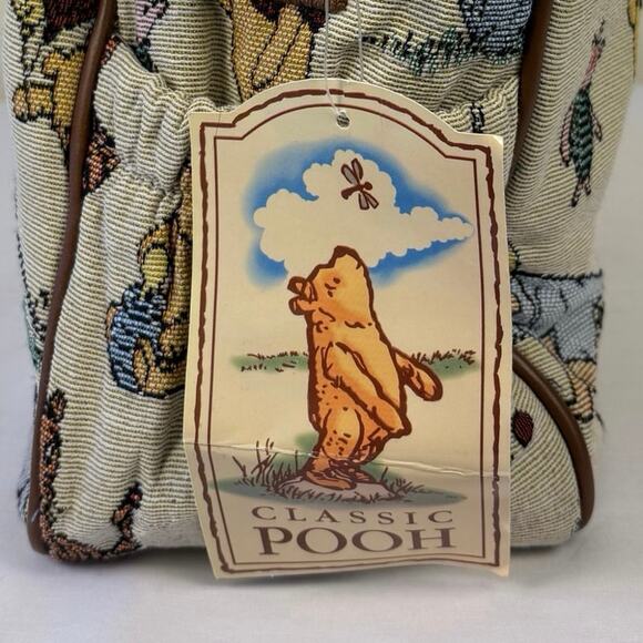 Disney Classic Pooh Tapestry Diaper Bag Bottle Holder Baby Utility Carryall NWT - Picture 8 of 15